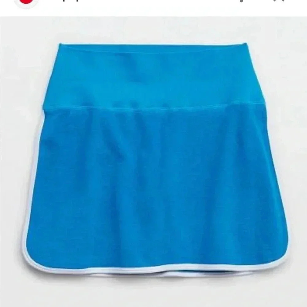 Aerie Blue Terry Cloth Skort Elastic Wasit size XL